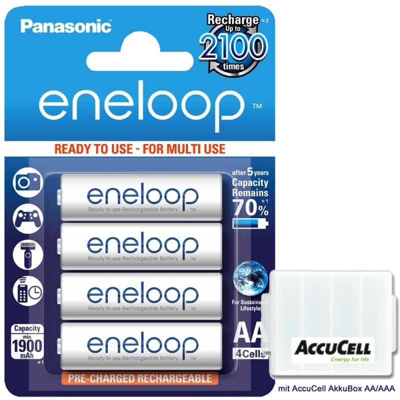 Panasonic Eneloop BK-3MCC Mignon AA, successeur du Sanyo Eneloop HR-3UTGB