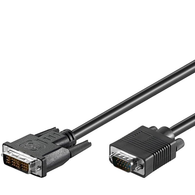 Câble FullHD DVI-I / VGA pour la transmission de signaux vidéo d'un ordinateur à un autre