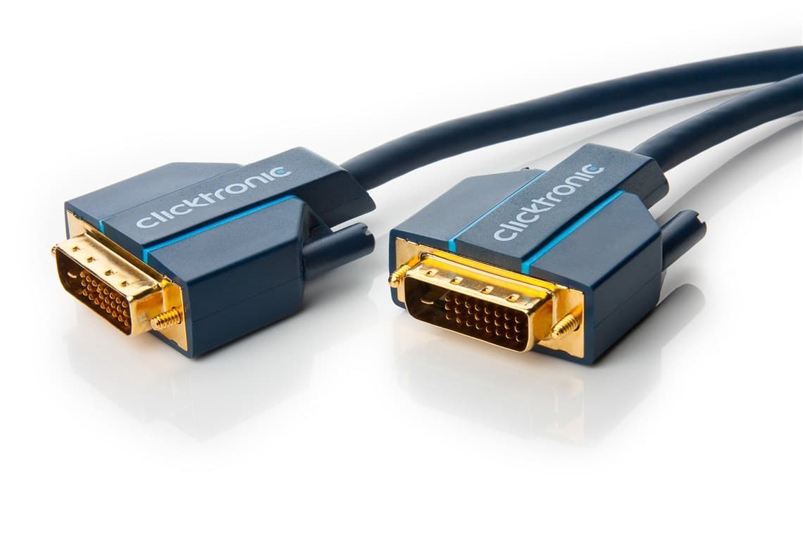 Câble de connexion DVI-D Câble vidéo pour signaux HD jusqu'à WQXGA / Full HD