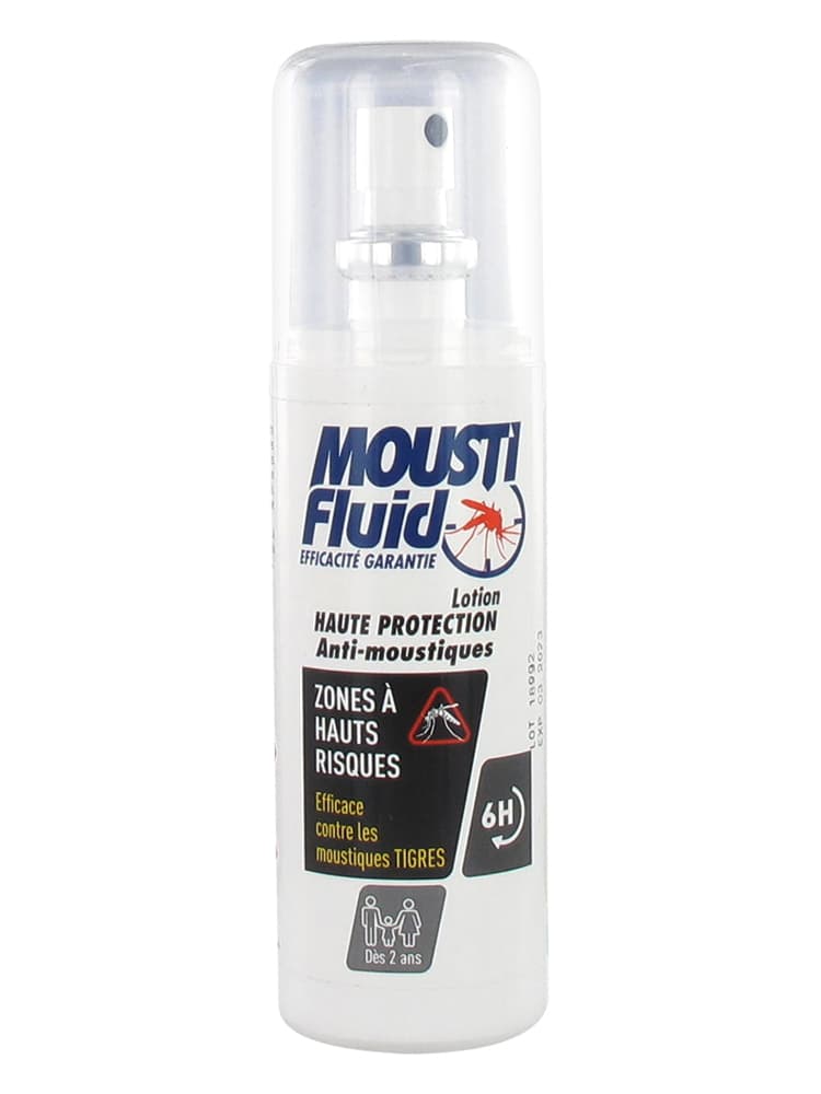 MOUSTIFLUID Lotion Haute Protection Zones à Hauts Risques 100ml