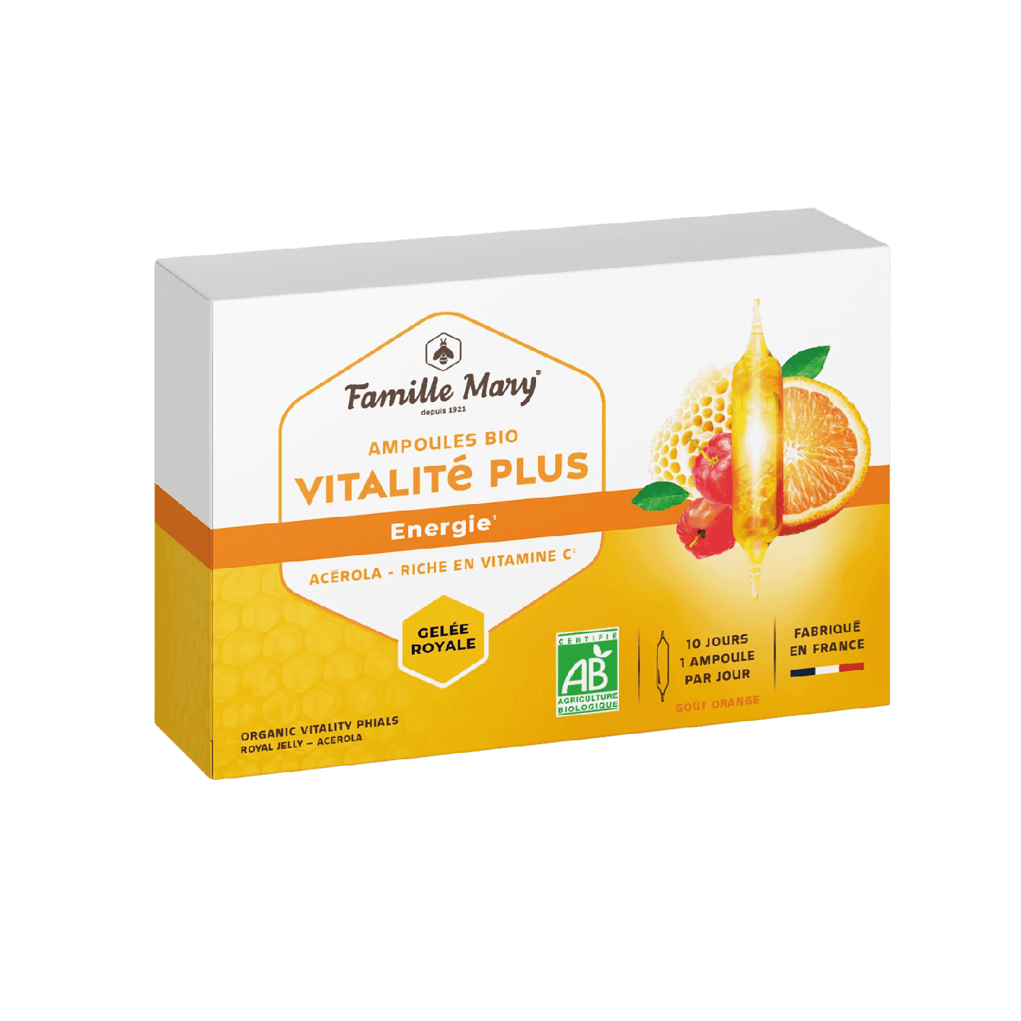 Ampoules vitalité plus bio